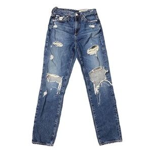 AG Adriano Goldschmeid Phoebe Jeans Vintage High Waisted Tapered Leg Rigid Denim